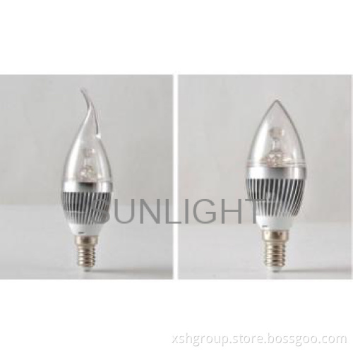 Hot selling candle led bulb E14 AC90-265